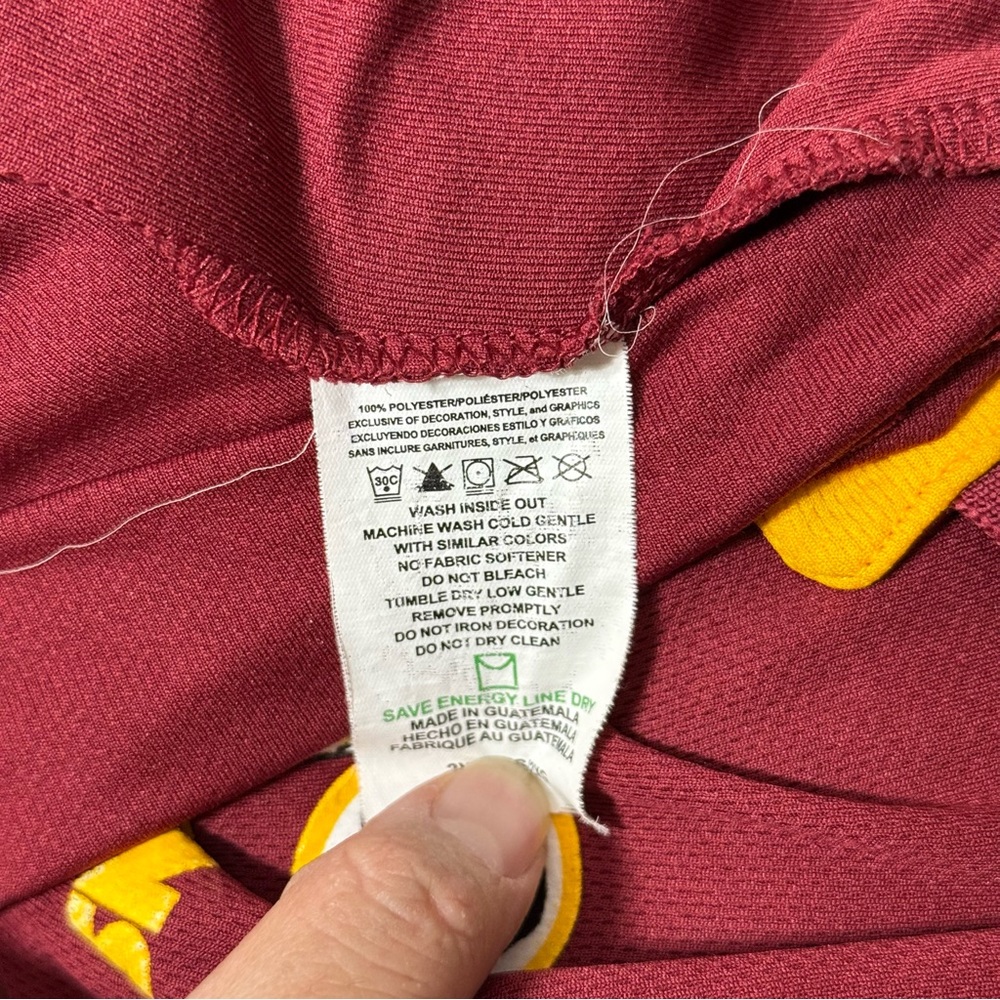 Washington Redskins Polo Shirt 2XL TX3 Cool Maroon & Gold - Picture 6 of 6
